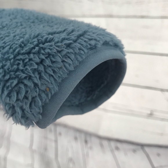 THE NORTH FACE Blue Warm Sherpa Fleece Full Zip Pockets Jacket - XL - Picture 6 of 8